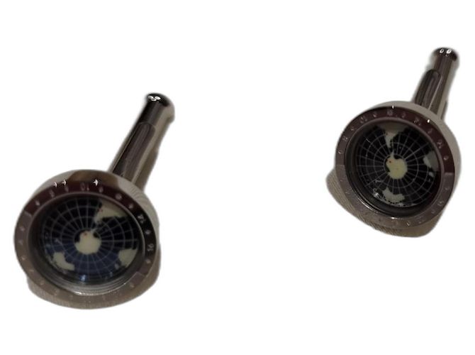 Montblanc CANTOS DE MANCHETAS 1858 GEOSPHERE AZUIS Hardware prateado