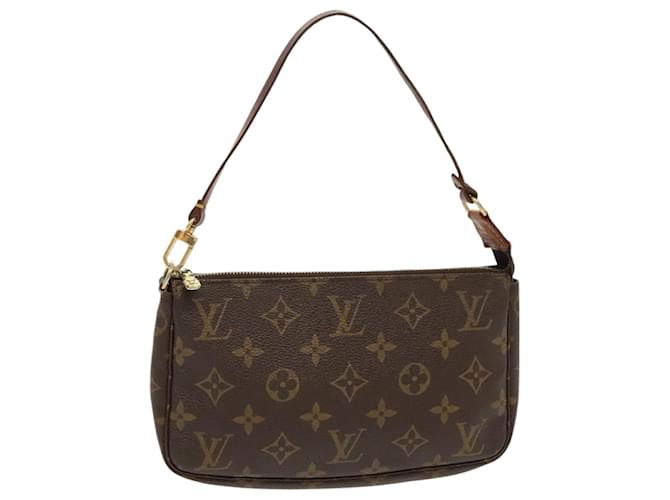 LOUIS VUITTON Monogram Pochette Accessoires Pouch M51980 LV Auth ep6092 Cloth  ref.1765729