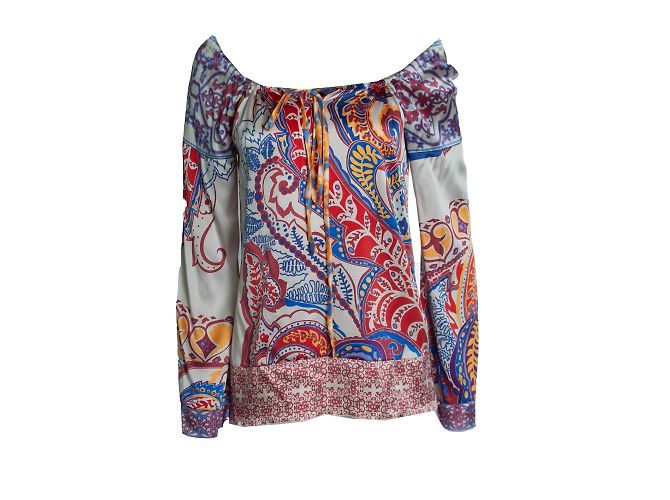 Hale Bob, blusa estampada de Paisley Multicolor