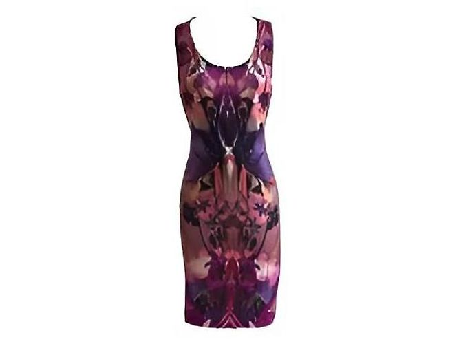 Abito orhid Alexander McQueen Pre-Fall 2010 Multicolore