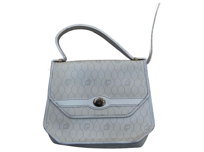 Bolsa de ombro Christian Dior Eggshell em tecido monograma