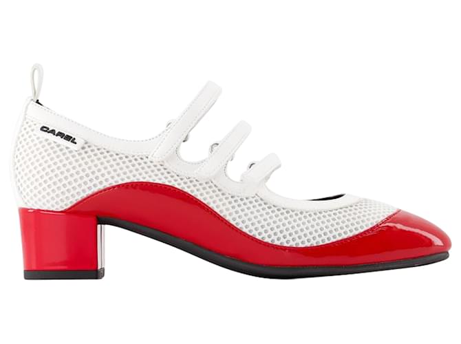 Autre Marque Sportina Pumps - Carel - Leather - Black Pony-style calfskin  ref.1766569