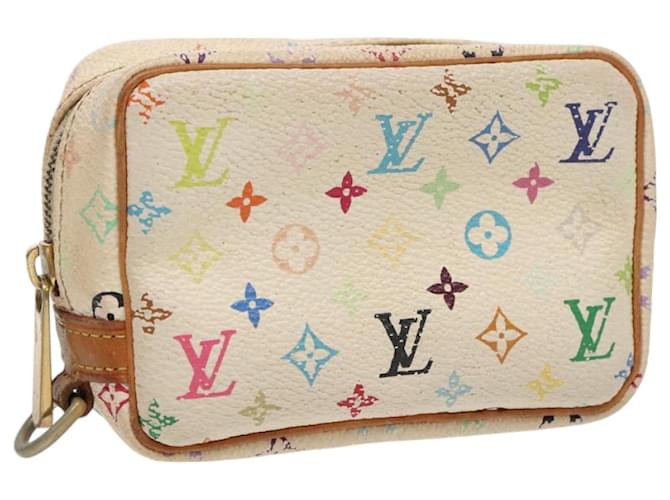 LOUIS VUITTON Monogram Multicolor Trousse Wapity Pouch White M58033 Auth 96162  ref.1768005