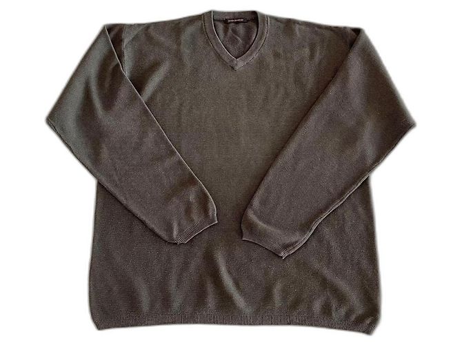 Militärgrün oder Khaki - Baumwolle - XXL - V-Ausschnitt Adolfo Dominguez