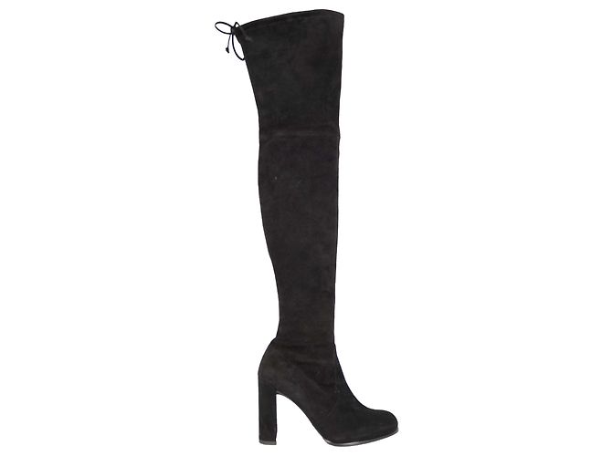Botas de camurça acima do joelho Stuart Weitzman - '10s Preto