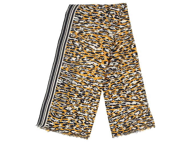 Louis Vuitton Monogram Jungle Print Scarf - '10s Multiple colors Wool  ref.1768446