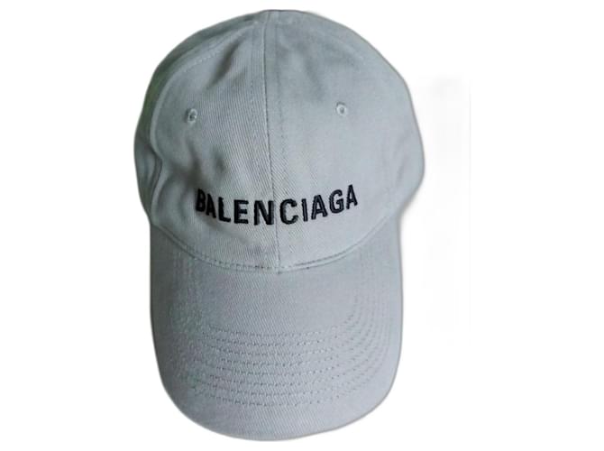 Balenciaga Logotipo Cinza Algodão  ref.1768547
