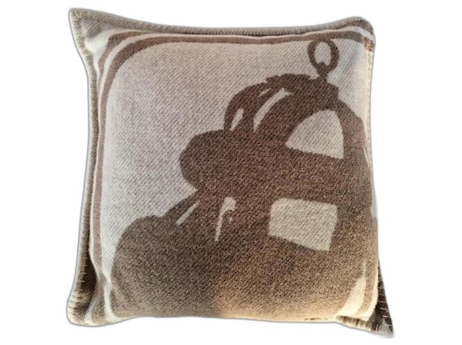 Cuscino Hermès Bride de Gala in lana merino e cashmere