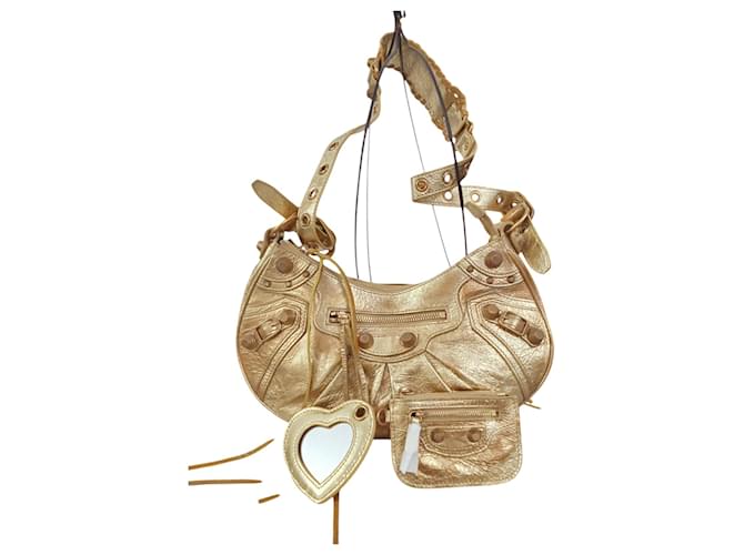 City Balenciaga Cagole Golden Leather  ref.1769016