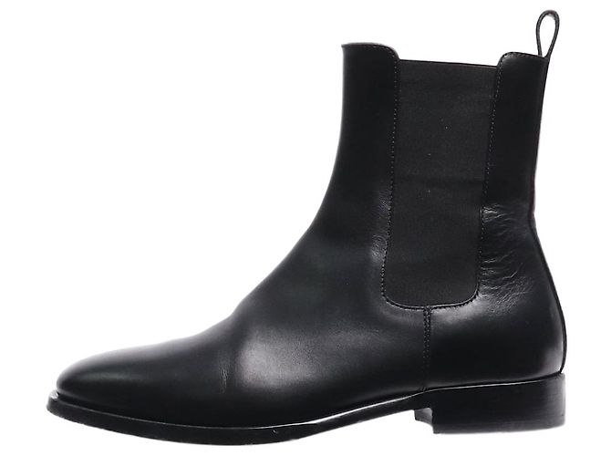 The row Black leather Chelsea ankle boots - size EU 38
