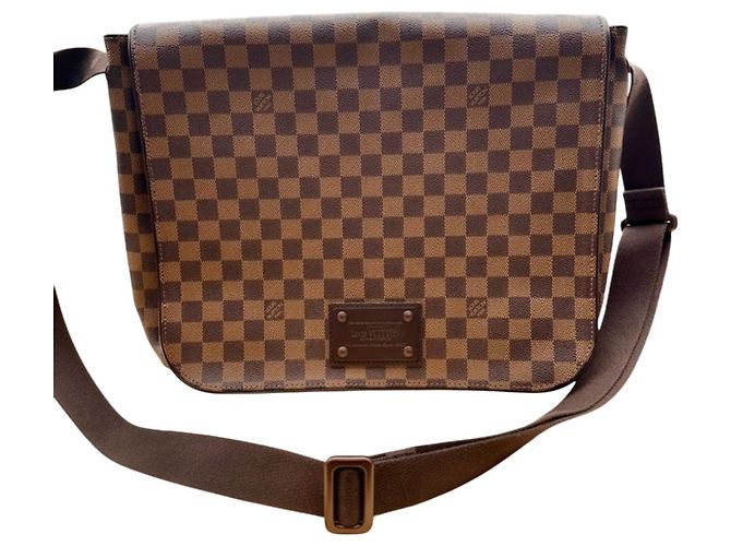 Louis Vuitton Brooklyn Porte-documents marron en toile GM