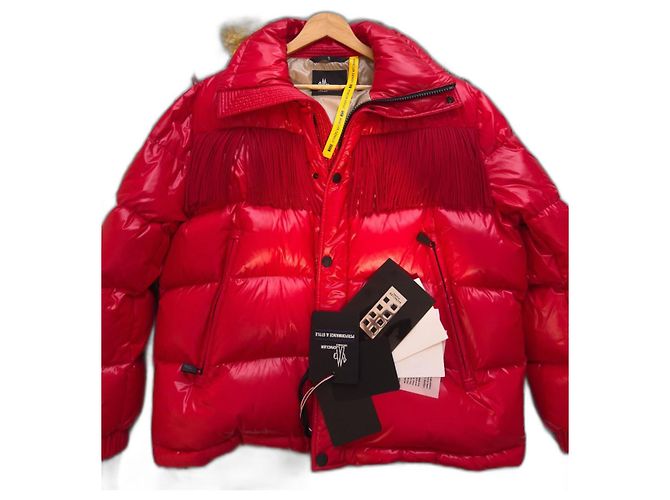 Moncler Grenoble Arlaz Jacke Rot Herren Größe 3 (L) BNWT