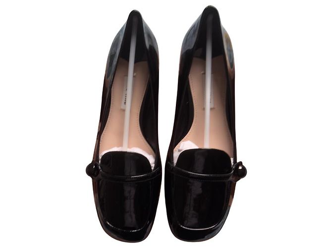 Bailarinas negras de charol Miu Miu Negro