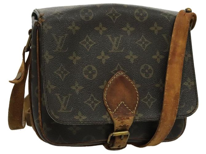 LOUIS VUITTON Monogram Cartouchiere MM Bolsa de Ombro M51253 LV Auth bs19087 Monograma