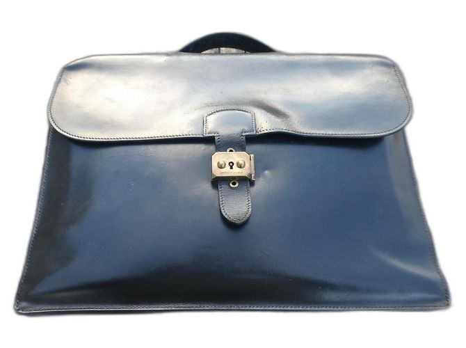 vintage Hermès messenger bag Black