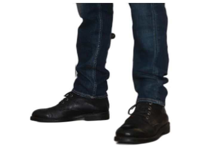 Autre Marque AS 98 Airstep Black Leather Boots
