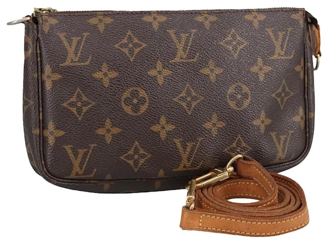 LOUIS VUITTON Monogram Pochette Accessoires Pouch M51980 LV Auth 97330 Cloth  ref.1771348