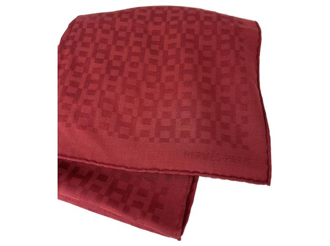 Kaschmirschal "H" von Hermès Rot