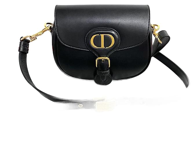 Christian Dior Dior Leather Small CD Logo Shoulder Bag Black
