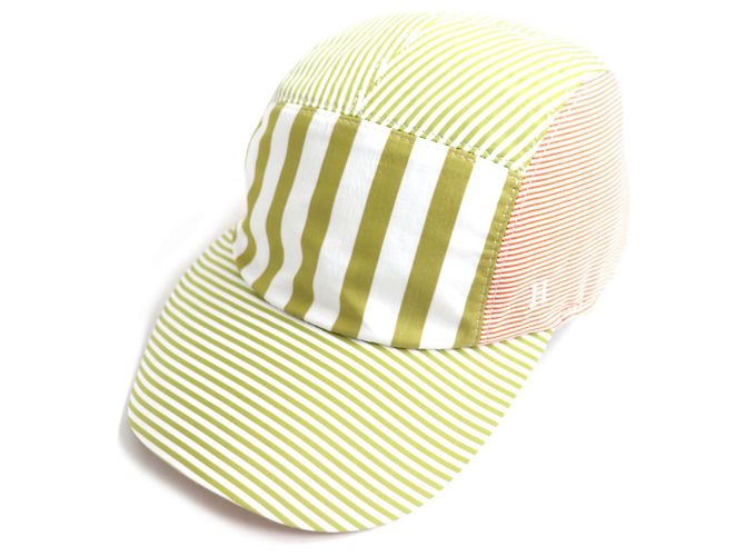 Hermès Gorra Newsboy de algodón Hermes Khaki 59 Gris