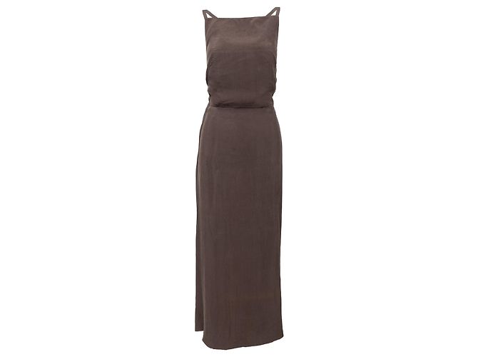 Robe en rayonne Classique de Jean Paul Gaultier Marron
