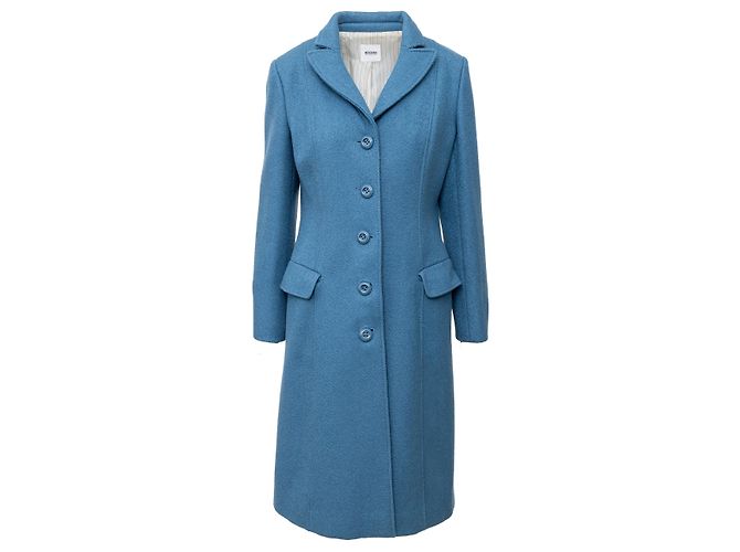Moschino Cheap and Chic Wool Coat Blue