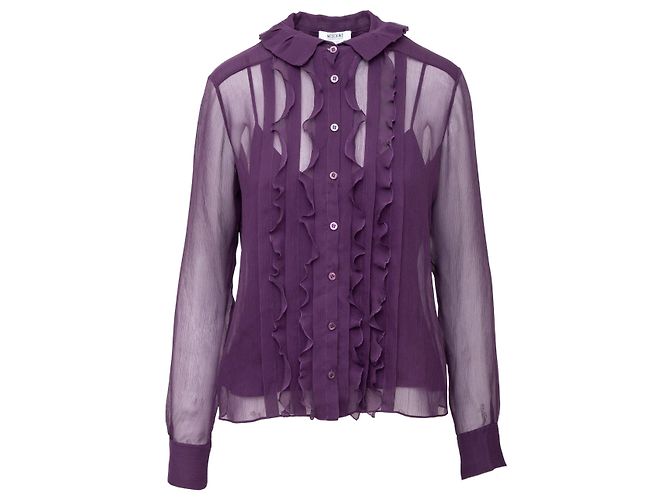 Camicia Moschino Cheap and Chic con canotta Porpora