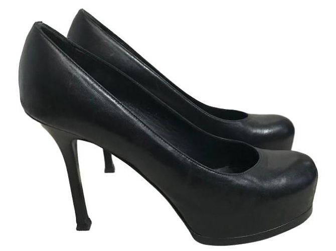 SAINT LAURENT Tacchi T.EU 38 Pelle Nero
