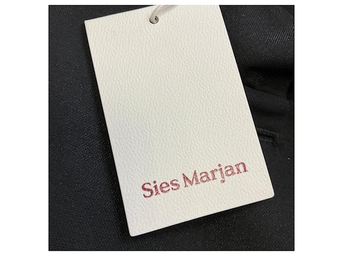 Autre Marque Sies Marjan Black Button-Front Wool Coat  ref.1775293