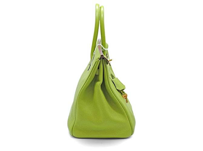 Hermès Birkin 35 Vert Anis Togo Leather Bag Green  ref.1775596