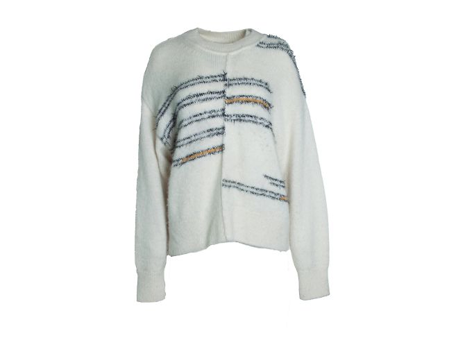 Closed Geschlossen, Strickware in Off-White Weiß 