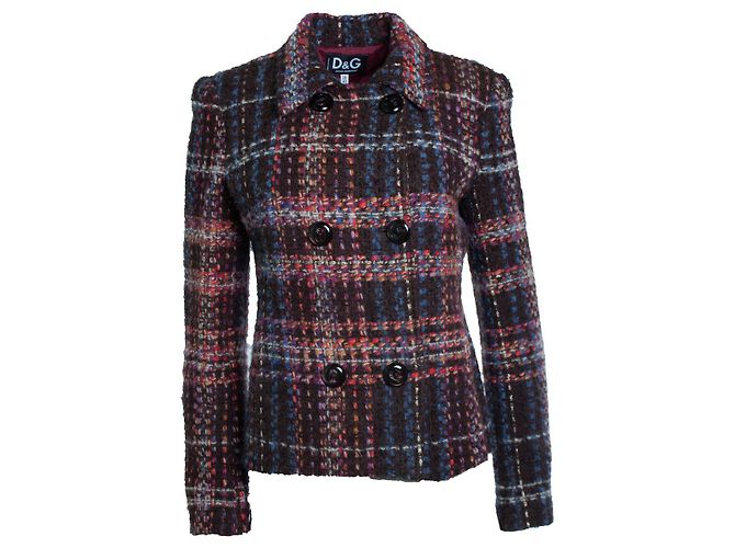 Multicolor Tweed-Blazer von Dolce & Gabbana Mehrfarben 