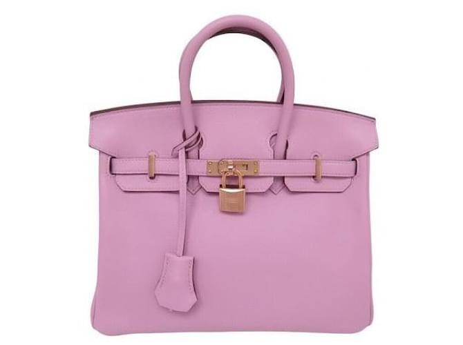 Hermès BIRKIN 25 mauve new Purple Leather  ref.1775956