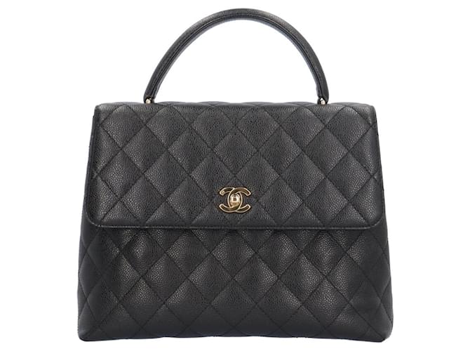 Chanel Coco Handle Black Leather  ref.1776104
