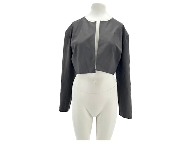 Autre Marque NON SIGNE / UNSIGNED  Jackets T.FR ["gid://shopify/Metaobject/58103955781"] Wool Grey  ref.1779136