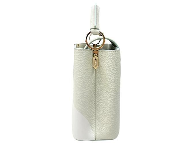 Louis Vuitton Capucines White Silver  ref.1780769