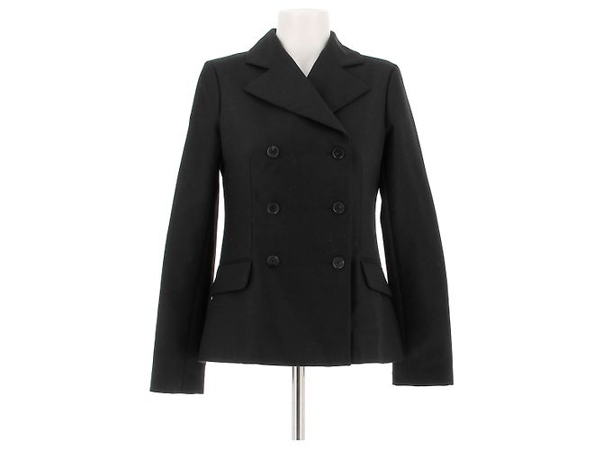 Dior Jacken T.FR 38 Wolle Schwarz