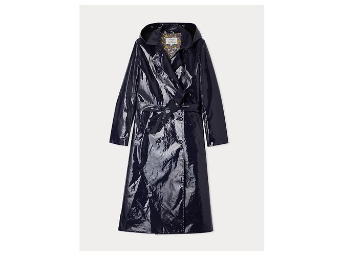 Bonpoint trench coat Garbo azul marino