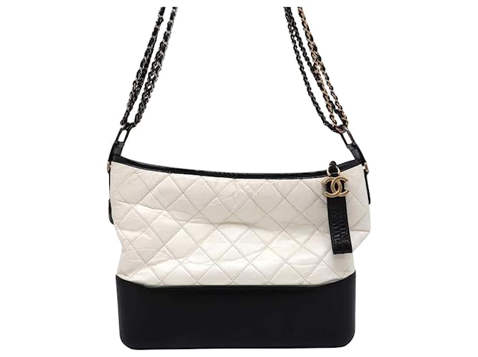 Chanel Gabrielle White Pony-style calfskin  ref.1784543