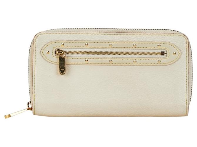 Louis Vuitton Suhali Zippy Wallet White Leather  ref.1784935