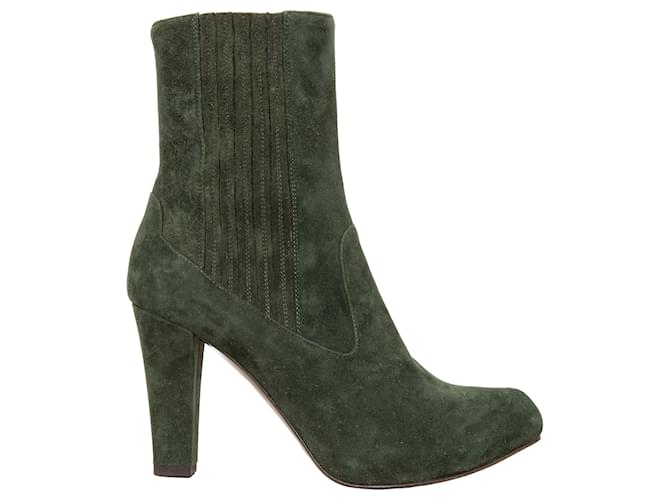Autre Marque Fratelli Rossetti Suede Ankle Boots Green  ref.1785837