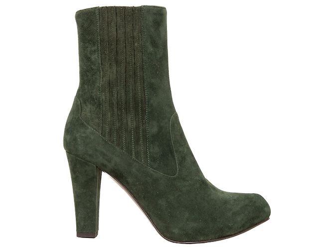 Autre Marque Fratelli Rossetti Suede Ankle Boots Green