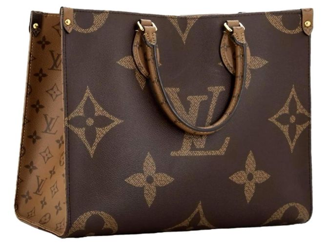 Louis Vuitton OnTheGo Tote Reverse Monogram Giant MM Marrom