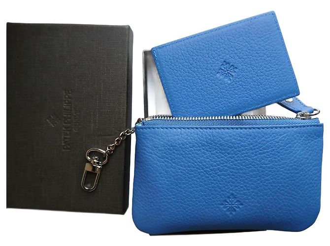 Patek Philippe Blue Leather Wallet