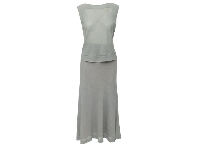 Set top e gonna Alberta Ferretti Grigio
