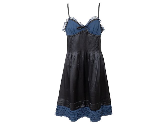 Seidenkleid Moschino Cheap and Chic Schwarz