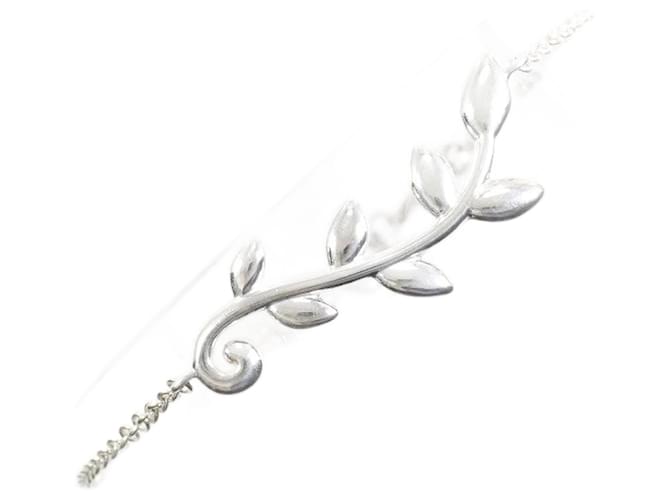 Tiffany & Co Pulseira de prata com folha de oliveira Tiffany Metálico Metal  ref.1787377