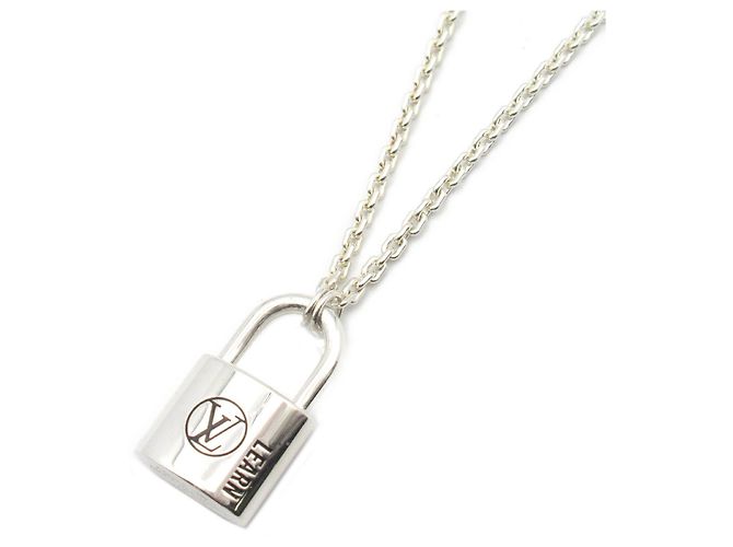 Colar Lockit Learn em prata 925 Louis Vuitton Metálico