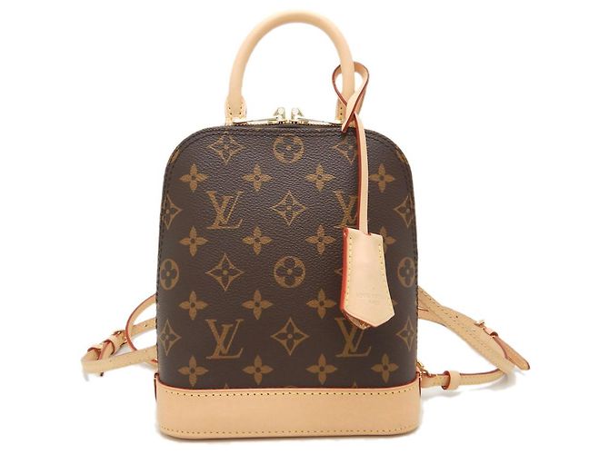 Louis Vuitton Monogram Alma Backpack M47132 Brown