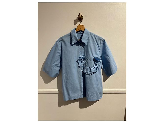 MARNI Tops T.Internacional XS Algodón Azul